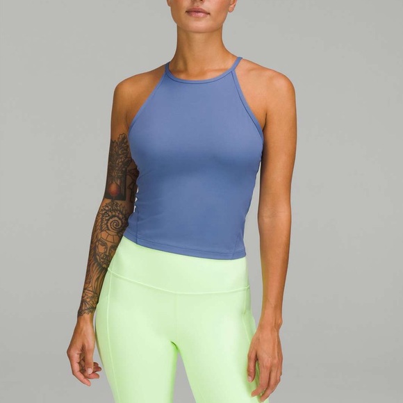 Lululemon Lightweight High-Neck Yoga Tank Top Water Drop - Picture 1 of 5